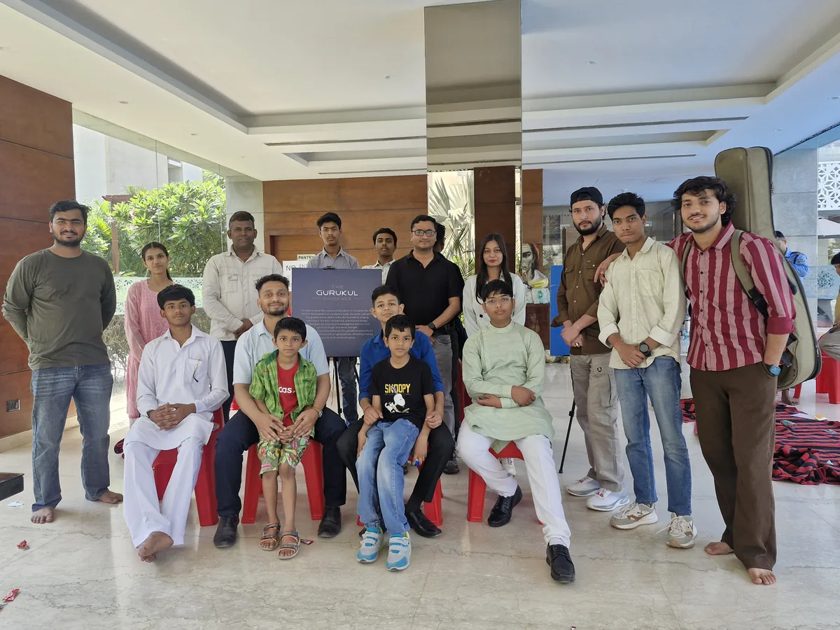 Group meditation session